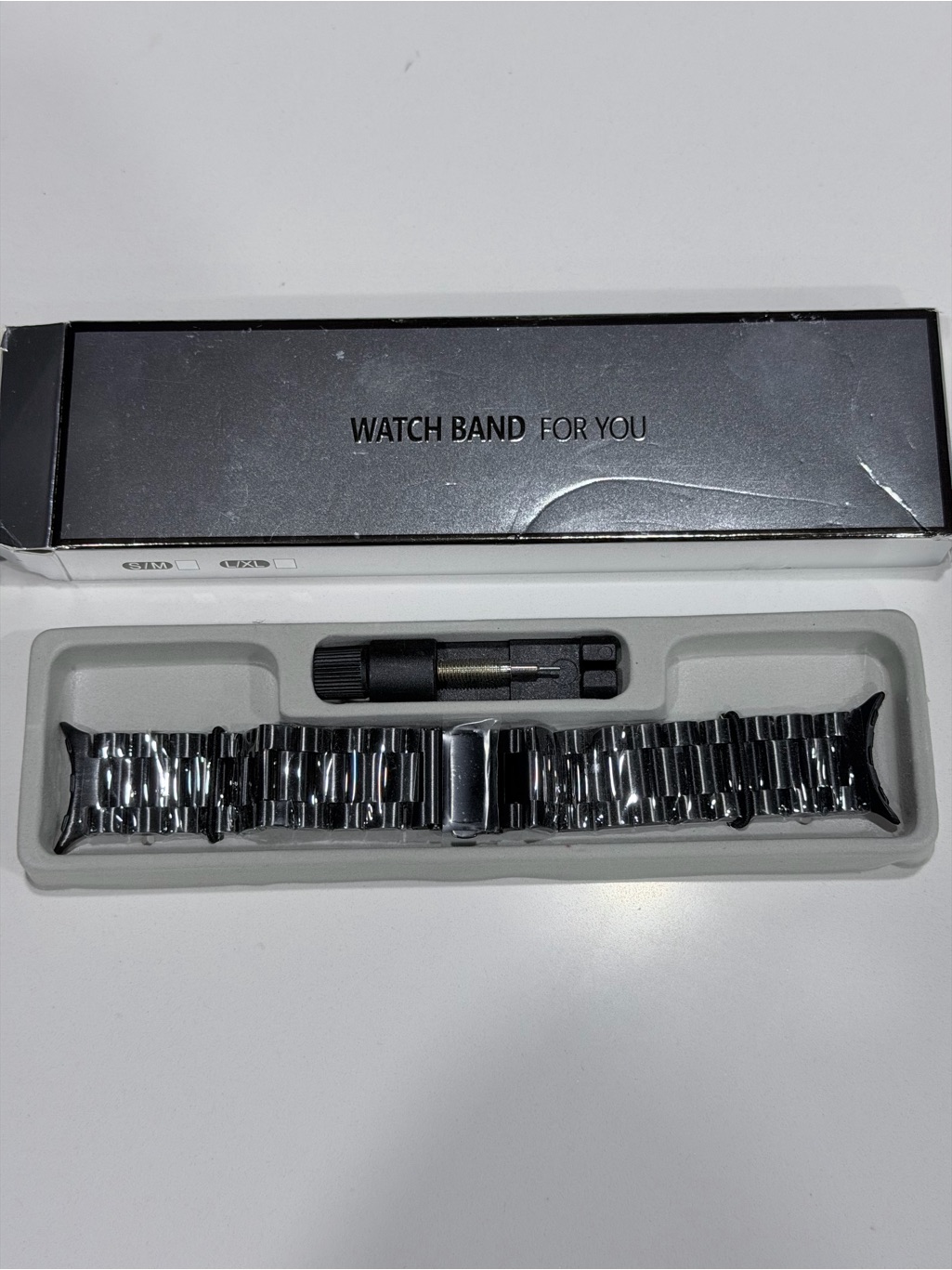 Stainless Steel Watch Band Compatible With Google Pixel Watch 3 45mm Silver Stainless Steel Watch Band Compatible With Google Pixel Watch 3 45mm Silver